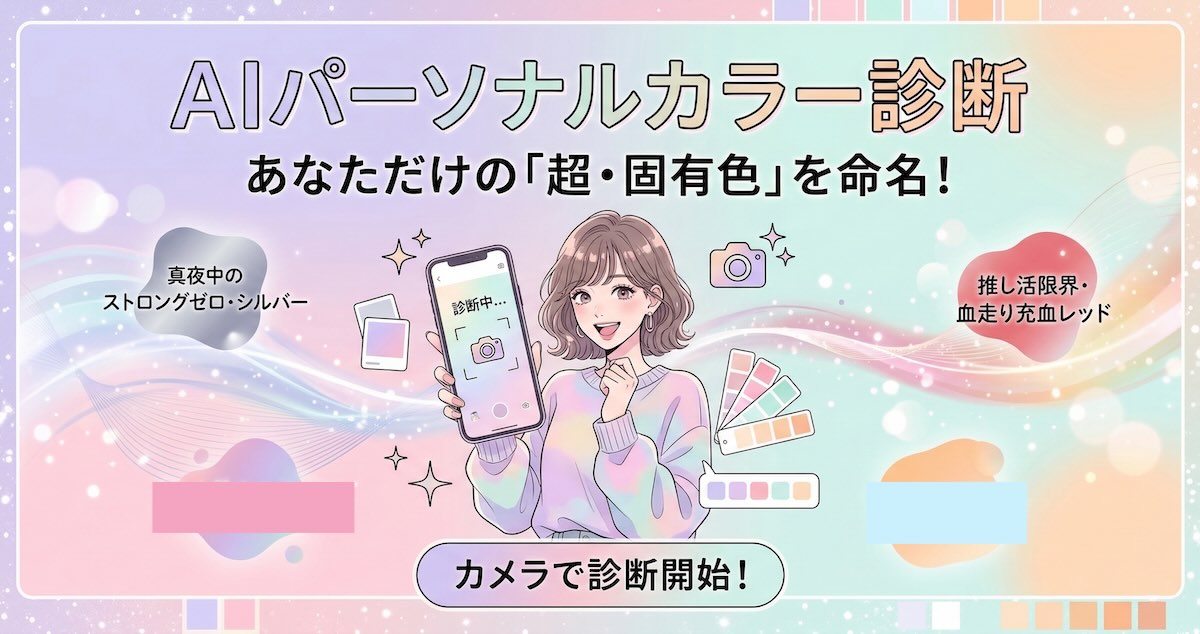 AI×韓国式パーソナルカラー診断 - 超・固有色命名ジェネレーター - ブルベ・イエベ別韓国コスメ提案付き